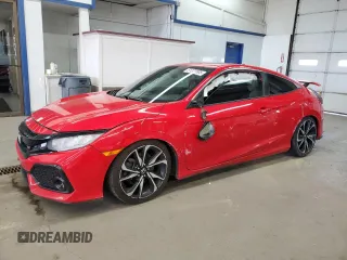 2018 Honda Civic Si Coupe with VIN 2HGFC3A57JH758431, listed as a Copart auction lot 51322505 with 93,587 mi miles and Salvage Title. Bid and sale history available at carsss.com. Image 1.
