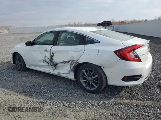 2020 Honda Civic Sedan EX-L with VIN 19XFC1F75LE023233, listed as a Copart auction lot 50486045 with 8,669 mi miles and Salvage Title. Bid and sale history available at carsss.com. Image 2.