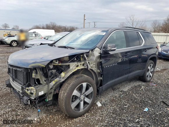 2023 Chevrolet Traverse LT Leather with VIN 1GNEVHKW3PJ311697, listed as a Copart auction lot 46306555 with 20,489 mi miles and Salvage Title. Bid and sale history available at carsss.com. Image 1.
