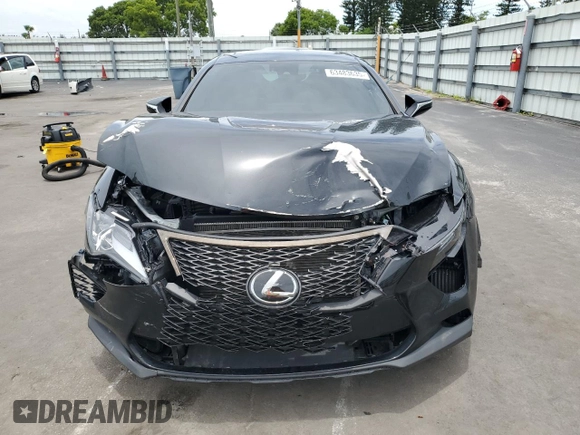 2023 Lexus RC F with VIN JTHDP5BC9P5008837, listed as a Copart auction lot 63483635 with 5,908 mi miles and Salvage title. Bid and sale history available at DreamBid. Image 5.