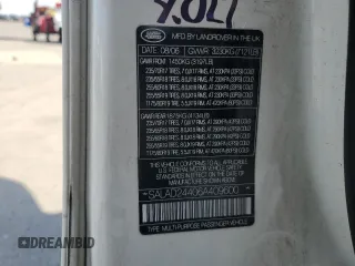 2006 Land Rover LR3 z VIN SALAD24406A409600, wystawiony jako Copart lot #55176245 z przebiegiem 183 635 mil mil oraz Szkoda całkowita • Salvage title. Historia ofert i sprzedaży dostępna na DreamBid. Obrazek 13.