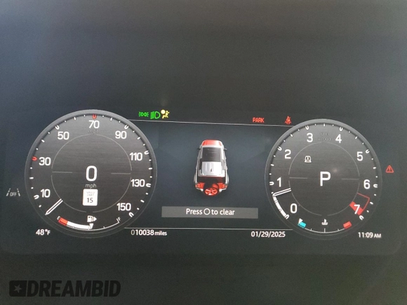 2024 Land Rover Defender X-Dynamic SE with VIN SALE27EU9R2318312, listed as a Copart auction lot 43183815 with 10,038 mi miles and Salvage title. Bid and sale history available at DreamBid. Image 9.