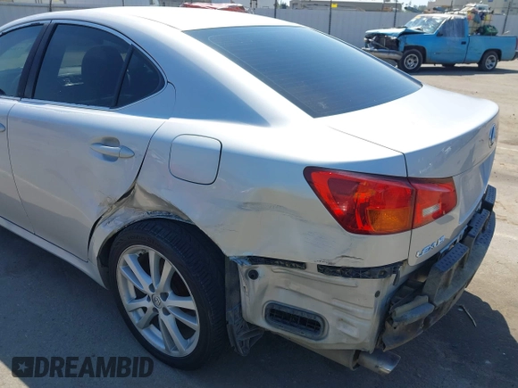 2006 Lexus IS 250 Manual with VIN JTHBK262862004378, listed as a IAAI auction lot 41865781 with 184,169 mi miles. Bid and sale history available at carsss.com. Image 6.