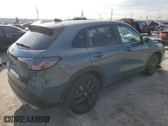 2024 Honda HR-V Sport with VIN 3CZRZ1H57RM732097, listed as a Copart auction lot 45940745 with 8,870 mi miles and Salvage Title. Bid and sale history available at DreamBid. Image 3.