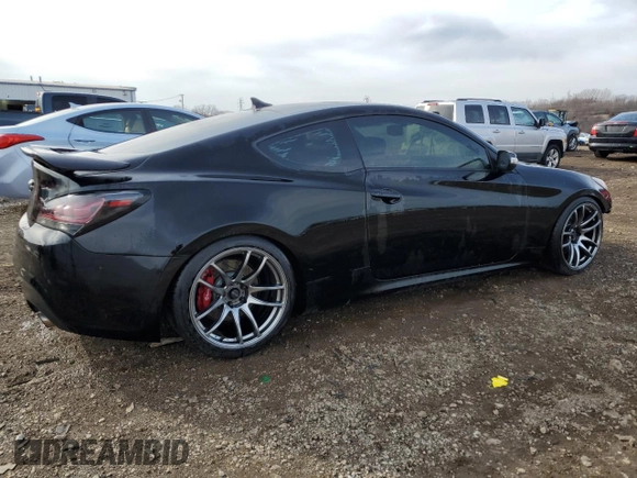 2013 Hyundai Genesis Coupe Track z VIN KMHHU6KJ4DU089727, wystawiony jako Copart lot #50002495 z przebiegiem 99 869 mil mil oraz Szkoda całkowita • Salvage title. Historia ofert i sprzedaży dostępna na DreamBid. Obrazek 3.