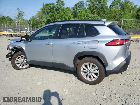 2022 Toyota Corolla Cross LE with VIN 7MUCAAAG4NV008835, listed as a Copart auction lot 55262205 with 13,332 mi miles and Salvage title. Bid and sale history available at DreamBid. Image 2.