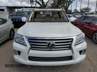 2015 Lexus LX 570 with VIN JTJHY7AX7F4169804, listed as a Copart auction lot 79885024 with 55,392 mi miles and Salvage Title. Bid and sale history available at DreamBid. Image 5.