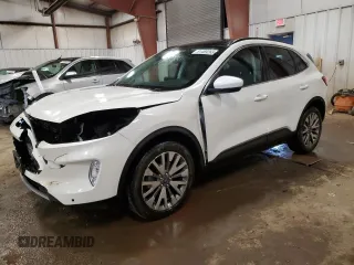 2022 Ford Escape Titanium с VIN 1FMCU9J91NUA69424, выставлен на аукционе Copart как лот 51469265 с пробегом 56 552 миль миль и Списание • Salvage title. История ставок и продаж доступна на DreamBid. Изображение 1.