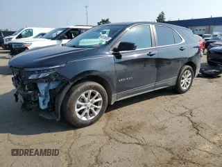 2022 Chevrolet Equinox LT z VIN 3GNAXUEVXNL178303, wystawiony jako Copart lot #60018635 z przebiegiem 61 396 mil mil oraz Czysty tytuł • Clean title. Historia ofert i sprzedaży dostępna na DreamBid. Obrazek 1.