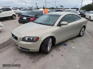 2008 Volvo C70 with VIN YV1MC67268J049092, listed as a Copart auction lot 74907024 with 0 mi miles and Salvage Title. Bid and sale history available at carsss.com. Image 1.