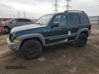 2005 Jeep Liberty Sport with VIN 1J4GL48K65W504490, listed as a Copart auction lot 49766245 with 217,458 mi miles and Salvage Title. Bid and sale history available at carsss.com. Image 1.