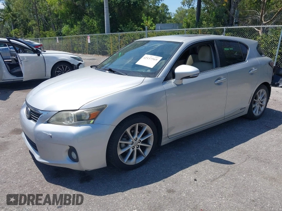 2011 Lexus CT 200h with VIN JTHKD5BHXB2029119, listed as a IAAI auction lot 42137569 with 86,052 mi miles and . Bid and sale history available at DreamBid. Image 2.
