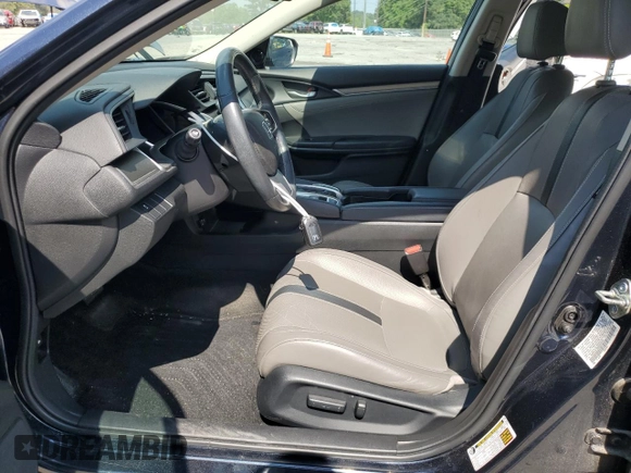 2016 Honda Civic EX-L with VIN 19XFC1F78GE044325, listed as a Copart auction lot 57814905 with 142,040 mi miles and Salvage title. Bid and sale history available at DreamBid. Image 7.