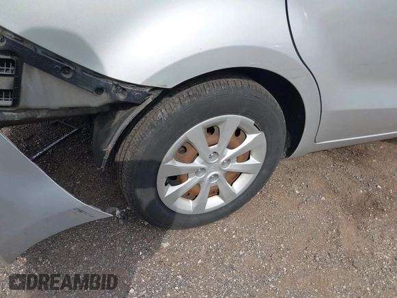 2013 Kia Rio LX with VIN KNADM4A36D6272803, listed as a IAAI auction lot 41849872 with 62,918 mi miles. Bid and sale history available at carsss.com. Image 12.
