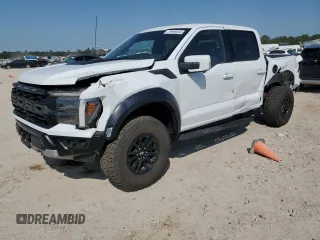 2024 Ford F-150 Raptor with VIN 1FTFW1RG1RFA22551, listed as a Copart auction lot 75998654 with 5,473 mi miles and Salvage Title. Bid and sale history available at DreamBid. Image 1.