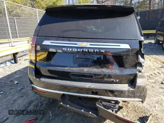 2022 Chevrolet Suburban LT with VIN 1GNSKCKD2NR211585, listed as a Copart auction lot 48373215 with 160,839 mi miles and Salvage Title. Bid and sale history available at DreamBid. Image 6.