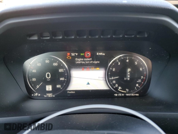 2021 Volvo XC90 Momentum with VIN YV4A22PK8M1704669, listed as a Copart auction lot 52486535 with 56,987 mi miles and Salvage title. Bid and sale history available at DreamBid. Image 9.