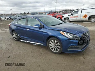 2017 Hyundai Sonata Sport with VIN 5NPE34AF9HH479847, listed as a Copart auction lot 49881475 with 62,991 mi miles and Salvage Title. Bid and sale history available at DreamBid. Image 4.