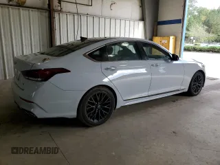 2018 Genesis G80 3.3T Sport with VIN KMHGN4JB1JU260498, listed as a Copart auction lot 73844514 with 103,872 mi miles and Salvage Title. Bid and sale history available at carsss.com. Image 3.