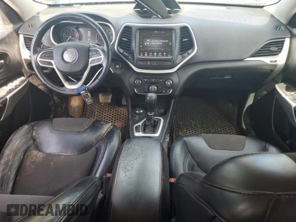 2018 Jeep Cherokee Trailhawk with VIN 1C4PJMBB4JD502876, listed as a Copart auction lot 54235325 with 87,635 mi miles and Salvage title. Bid and sale history available at DreamBid. Image 8.