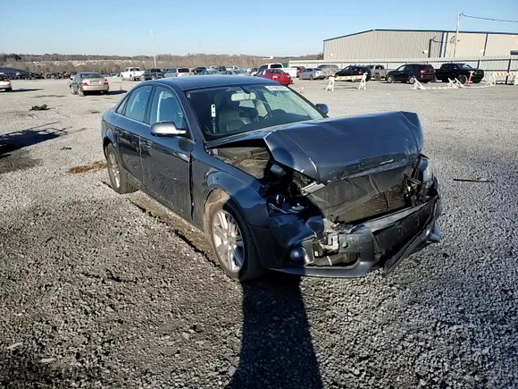 2012 Audi A4 2.0T Premium with VIN WAUBFAFL2CN004263, listed as a Copart auction lot 41988725 with 0 mi miles and Salvage Title. Bid and sale history available at carsss.com. Image 10.