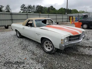 1971 Chevrolet El Camino z VIN 136801L126108, wystawiony jako Copart lot #52032275 z przebiegiem Nie podano mil oraz Nie do naprawy. Historia ofert i sprzedaży dostępna na DreamBid. Obrazek 4.