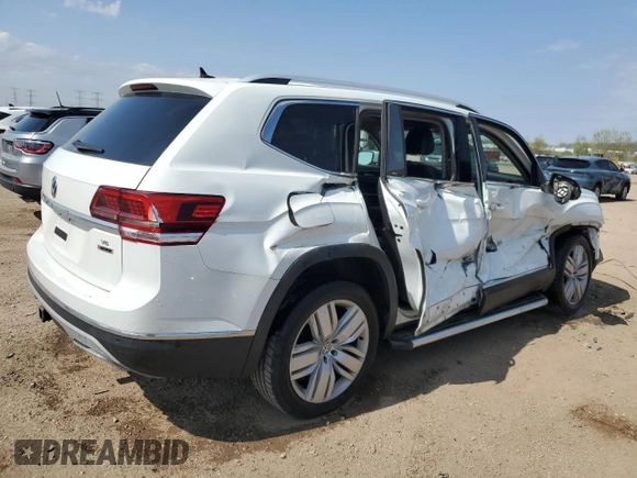 2018 Volkswagen Atlas SEL Premium z VIN 1V2NR2CAXJC539249, wystawiony jako Copart lot #55992035 z przebiegiem 132 814 mil mil oraz Szkoda całkowita • Salvage title. Historia ofert i sprzedaży dostępna na DreamBid. Obrazek 3.