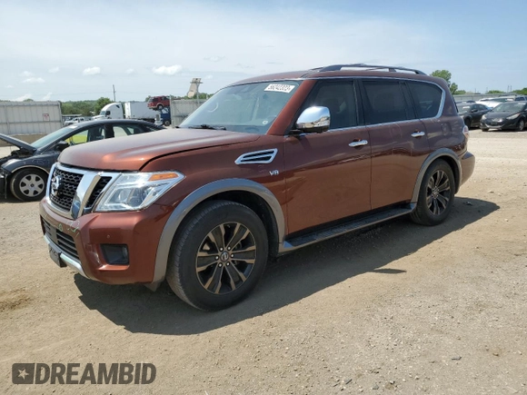 2018 Nissan Armada SV with VIN JN8AY2NC8J9553461, listed as a Copart auction lot 56242323 with 105,819 mi miles. Bid and sale history available at carsss.com. Image 1.