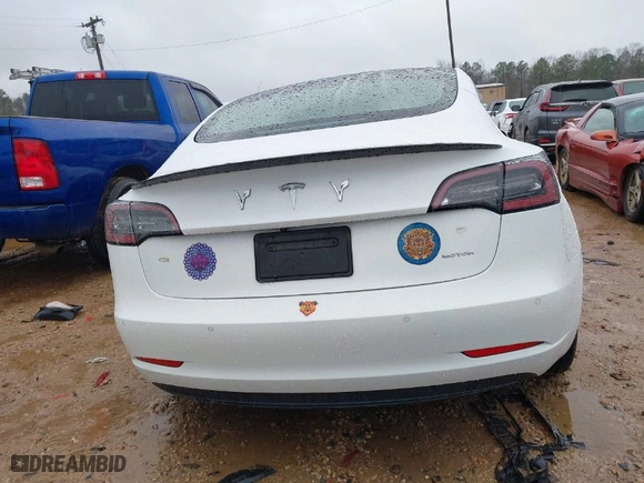 2021 Tesla Model 3 Performance with VIN 5YJ3E1EC3MF995632, listed as a IAAI auction lot 41548478 with 43,585 mi miles. Bid and sale history available at carsss.com. Image 16.