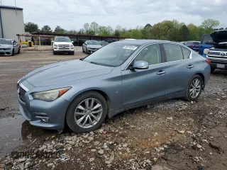 2014 Infiniti Q50 Sport with VIN JN1BV7AR9EM693217, listed as a Copart auction lot 50870335 with 149,854 mi miles and Salvage Title. Bid and sale history available at carsss.com. Image 1.