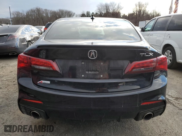 2019 Acura TLX w/A-Spec Pkg with VIN 19UUB2F69KA007613, listed as a Copart auction lot 87847495 with 54,312 mi miles and Non Repairable. Bid and sale history available at carsss.com. Image 6.
