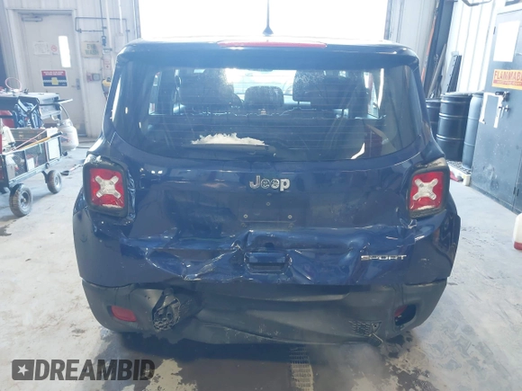 2019 Jeep Renegade Sport with VIN ZACNJAAB5KPK78427, listed as a IAAI auction lot 41239148 with 120,831 mi miles and . Bid and sale history available at DreamBid. Image 16.