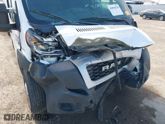 2020 Ram ProMaster Cargo with VIN 3C6TRVDG4LE128073, listed as a IAAI auction lot 41094130 with Not Provided miles and . Bid and sale history available at carsss.com. Image 6.
