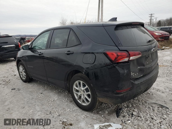 2024 Chevrolet Equinox LS with VIN 3GNAXHEG0RL273340, listed as a Copart auction lot 44200565 with 8,827 mi miles and Non Repairable. Bid and sale history available at DreamBid. Image 2.