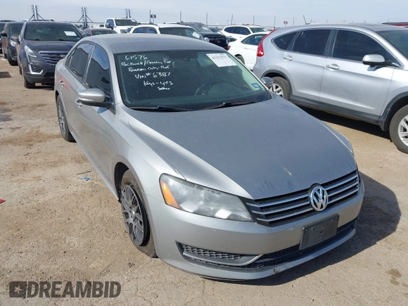 2014 Volkswagen Passat S with VIN 1VWAP7A37EC026387, listed as a IAAI auction lot 42253575 with 227,878 mi miles and . Bid and sale history available at DreamBid. Image 1.