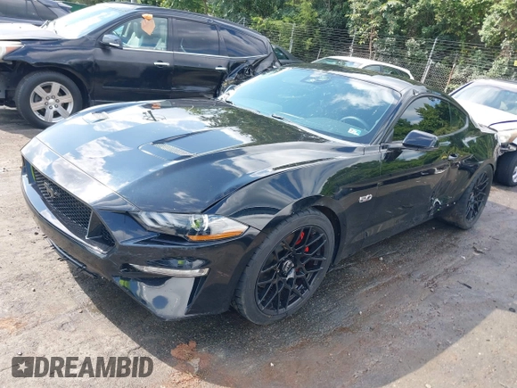 2021 Ford Mustang GT with VIN 1FA6P8CF0M5149169, listed as a IAAI auction lot 40151328 with 22,295 mi miles. Bid and sale history available at carsss.com. Image 18.
