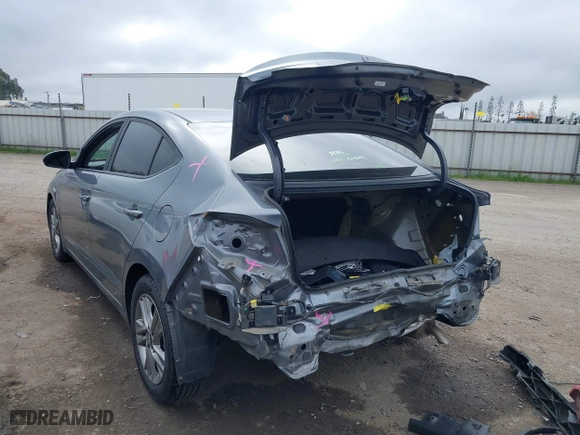 2019 Hyundai Elantra SEL with VIN KMHD84LF1KU816854, listed as a IAAI auction lot 41648387 with 55,070 mi miles. Bid and sale history available at carsss.com. Image 3.