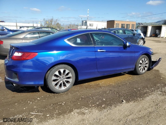 2014 Honda Accord Coupe EX-L with VIN 1HGCT1B85EA007283, listed as a Copart auction lot 47764915 with 118,756 mi miles and Salvage Title. Bid and sale history available at carsss.com. Image 3.