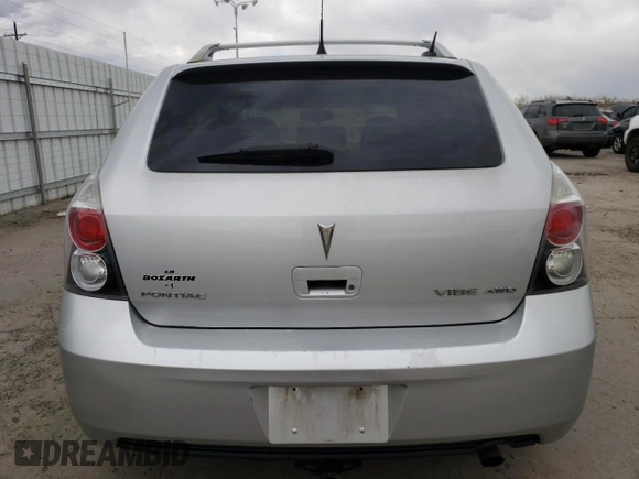 2009 Pontiac Vibe with VIN 5Y2SM67059Z431593, listed as a Copart auction lot 47130765 with 225,950 mi miles and Salvage Title. Bid and sale history available at carsss.com. Image 6.