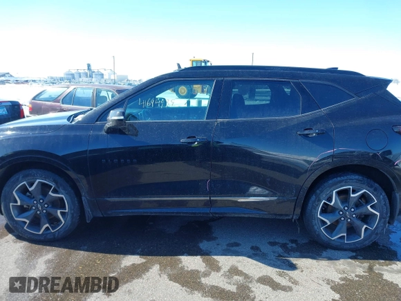 2019 Chevrolet Blazer RS with VIN 3GNKBJRS2KS654806, listed as a IAAI auction lot 41694939 with 107,436 mi miles and . Bid and sale history available at DreamBid. Image 14.