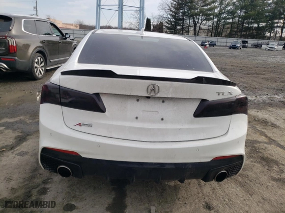 2018 Acura TLX w/A-SPEC Pkg with VIN 19UUB2F61JA009029, listed as a Copart auction lot 43001555 with 66,405 mi miles and Salvage Title. Bid and sale history available at carsss.com. Image 6.