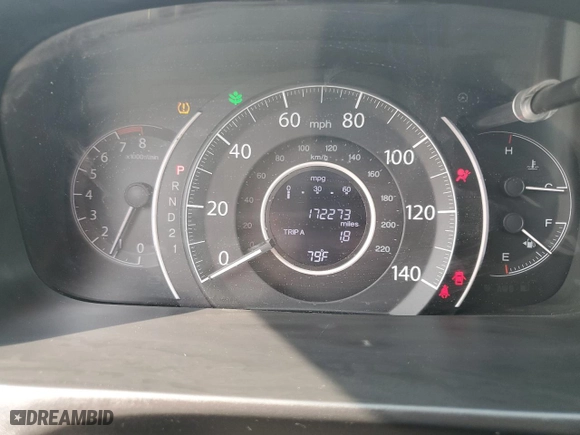 2012 Honda CR-V EX-L with VIN 5J6RM4H76CL062634, listed as a Copart auction lot 52734215 with 172,273 mi miles and Salvage Title. Bid and sale history available at carsss.com. Image 9.