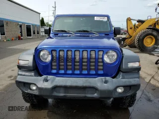 2018 Jeep Wrangler Unlimited Sport S with VIN 1C4HJXDN7JW252986, listed as a Copart auction lot 57256905 with 92,550 mi miles and Salvage title. Bid and sale history available at DreamBid. Image 5.