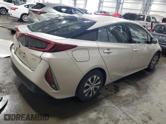 2020 Toyota Prius LE with VIN JTDKARFP2L3134042, listed as a Copart auction lot 54180165 with 66,854 mi miles and Salvage Title. Bid and sale history available at DreamBid. Image 3.