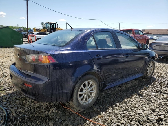 2014 Mitsubishi Lancer ES with VIN JA32U2FU9EU019129, listed as a Copart auction lot 56824204 with 121,392 mi miles and Salvage Title. Bid and sale history available at carsss.com. Image 3.