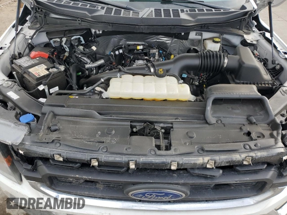 2023 Ford F-150 XL with VIN 1FTEW1EP3PFC53689, listed as a Copart auction lot 51655475 with 17,681 mi miles and Salvage title. Bid and sale history available at DreamBid. Image 11.
