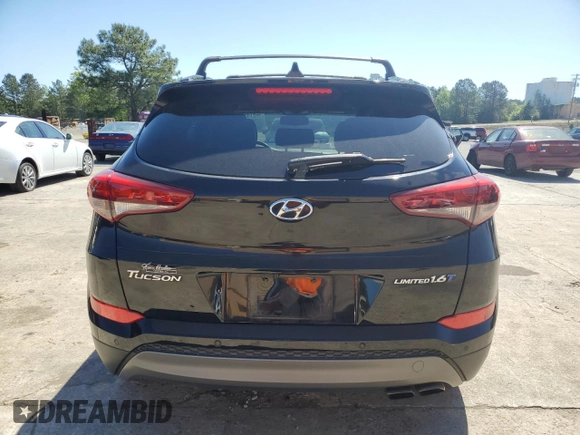 2016 Hyundai Tucson Limited with VIN KM8J33A27GU259046, listed as a Copart auction lot 53451025 with 103,420 mi miles and Clean Title. Bid and sale history available at carsss.com. Image 6.