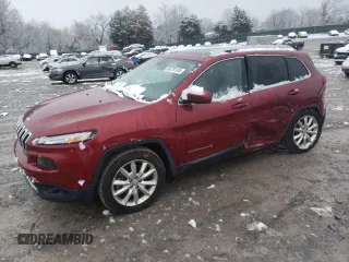 2017 Jeep Cherokee Limited with VIN 1C4PJLDS8HW549463, listed as a Copart auction lot 45791105 with 74,662 mi miles and Salvage Title. Bid and sale history available at carsss.com. Image 1.