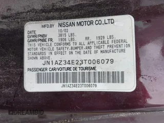 2003 Nissan 350Z Touring z VIN JN1AZ34E23T006079, wystawiony jako IAAI lot #42329365 z przebiegiem 188 290 mil mil oraz . Historia ofert i sprzedaży dostępna na DreamBid. Obrazek 9.