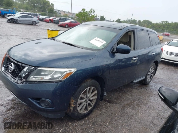 2014 Nissan Pathfinder S z VIN 5N1AR2MN6EC688714, wystawiony jako IAAI lot #42397270 z przebiegiem 223 383 mil mil oraz . Historia ofert i sprzedaży dostępna na DreamBid. Obrazek 2.